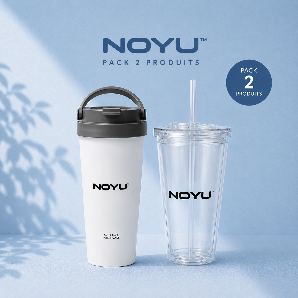 Pack Rituel Duo NOYU CAFÉ — hot coffee mug et iced tumbler duo gift set aesthetic