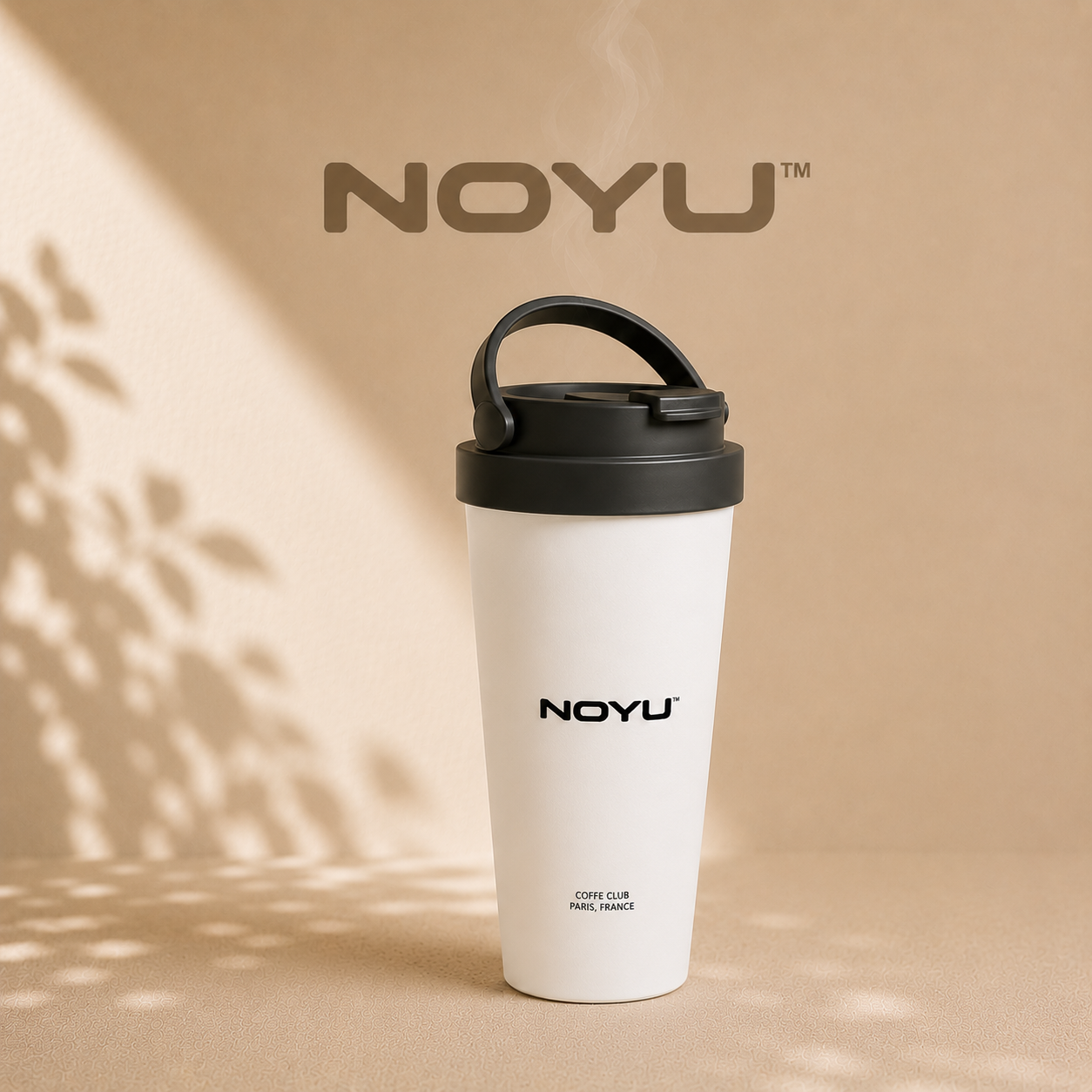 Travel mug isotherme 15oz NOYU CAFÉ — insulated leak-proof stainless coffee mug acier inox