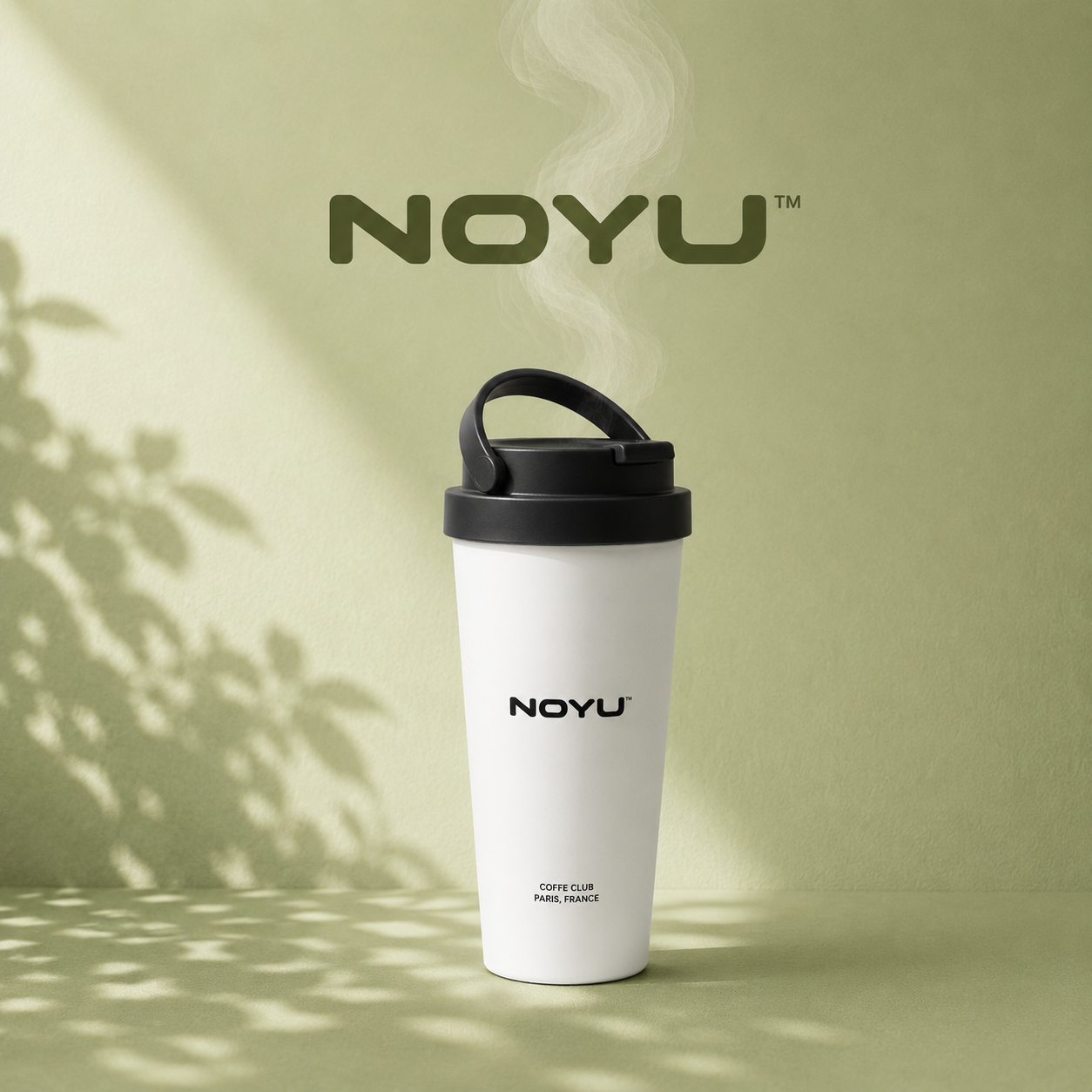 Travel mug isotherme NOYU vue couvercle leak-proof vissé — étanche insulated mug acier inox