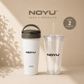 Pack Rituel Duo NOYU — Travel Mug 15oz + Gobelet Iced 16oz aesthetic hot cold duo